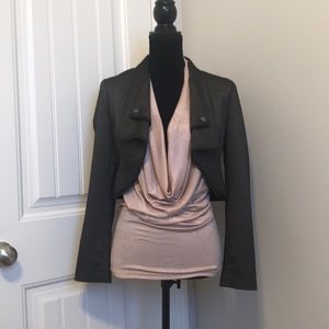 Metallic Light Pink Top